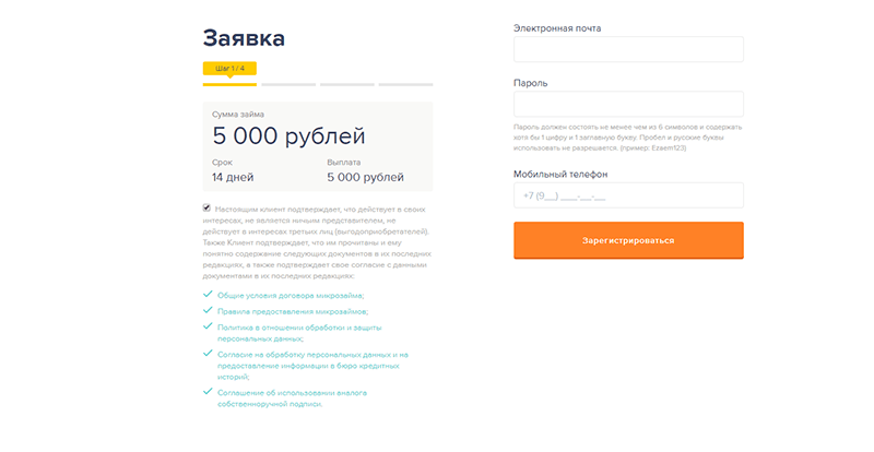 Взять займ в Езаем в Реже